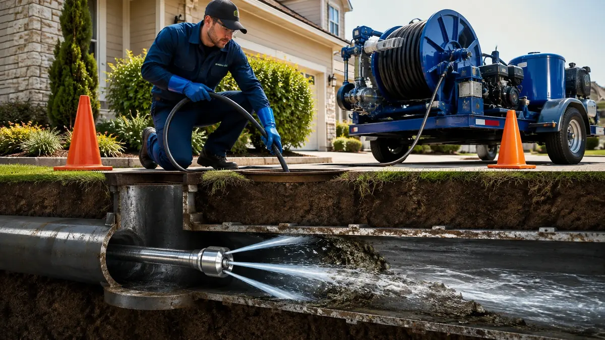 Main Sewer Line Hydro Jet Cleaning in Mount Wilson