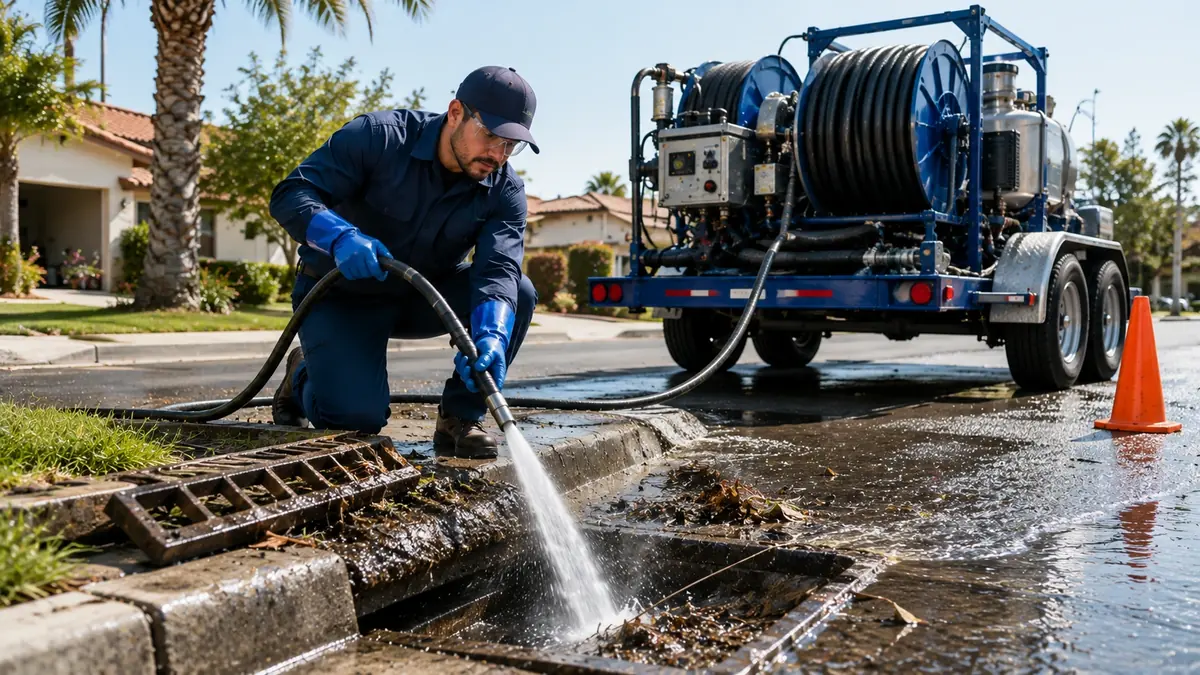 Storm Drain Hydro Jet Cleaning in Mount Wilson